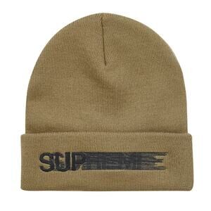 Supreme Motion Logo Beanie Taupe
